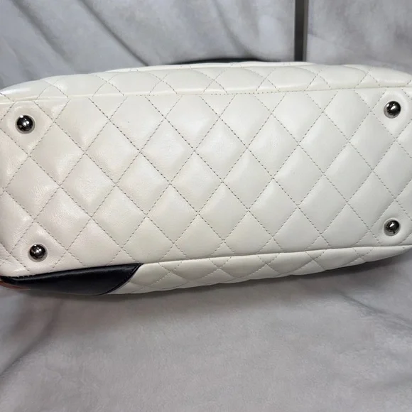 CHANEL Cambon Bowler Bag with Black Trim - Picture 11 of 14